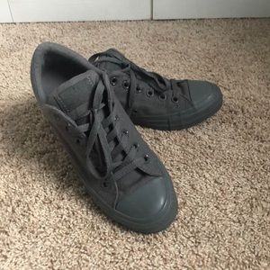 Charcoal gray Converse